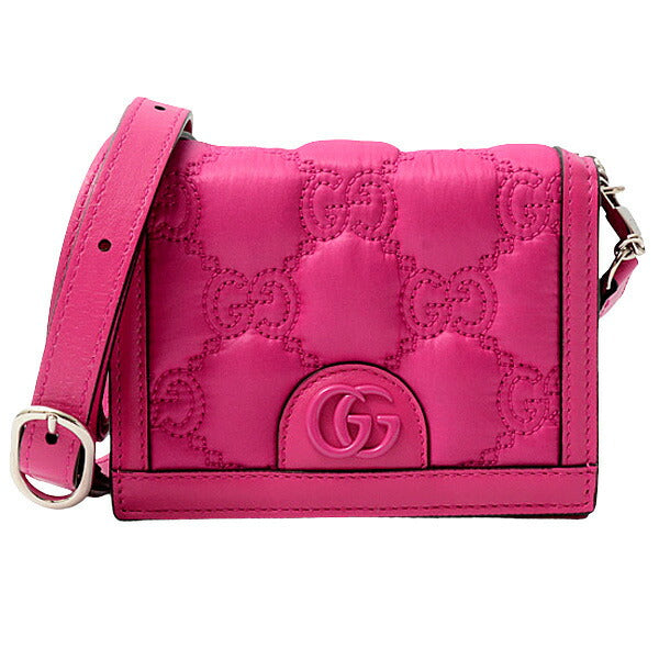 Gucci Matelassé 2Way Bag Leather Nylon Travel Bag