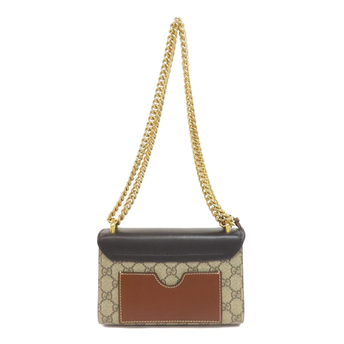Gucci PVC GG ChainShoulder Brown Shoulder Bag