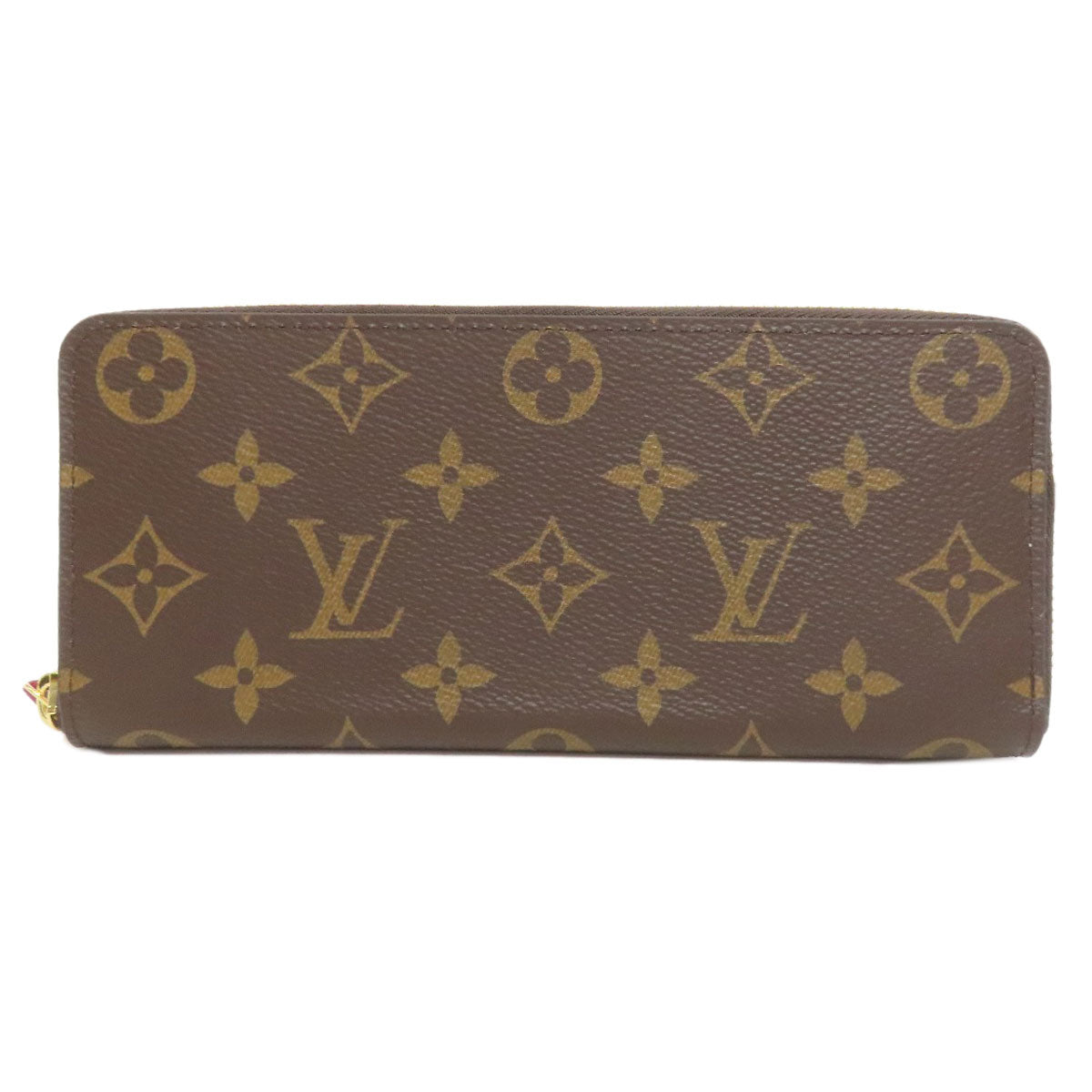 Louis Vuitton Long Purse M60742 Portefeuille Clemence Monogram Canvas Brown Wallet Case 2