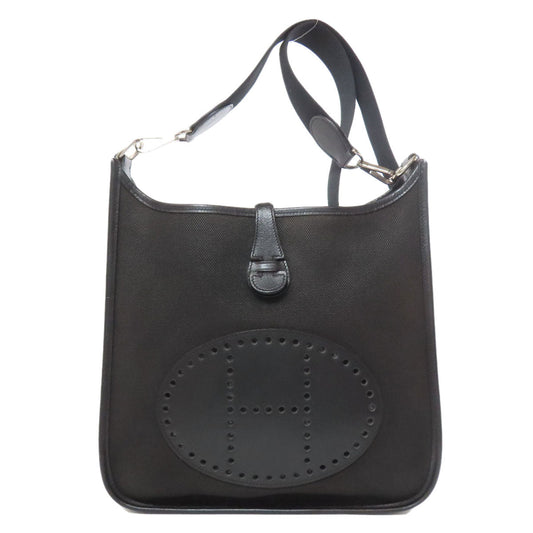 Hermes Shoulder Bag Towar Evelyn Pm Silvermetal Black