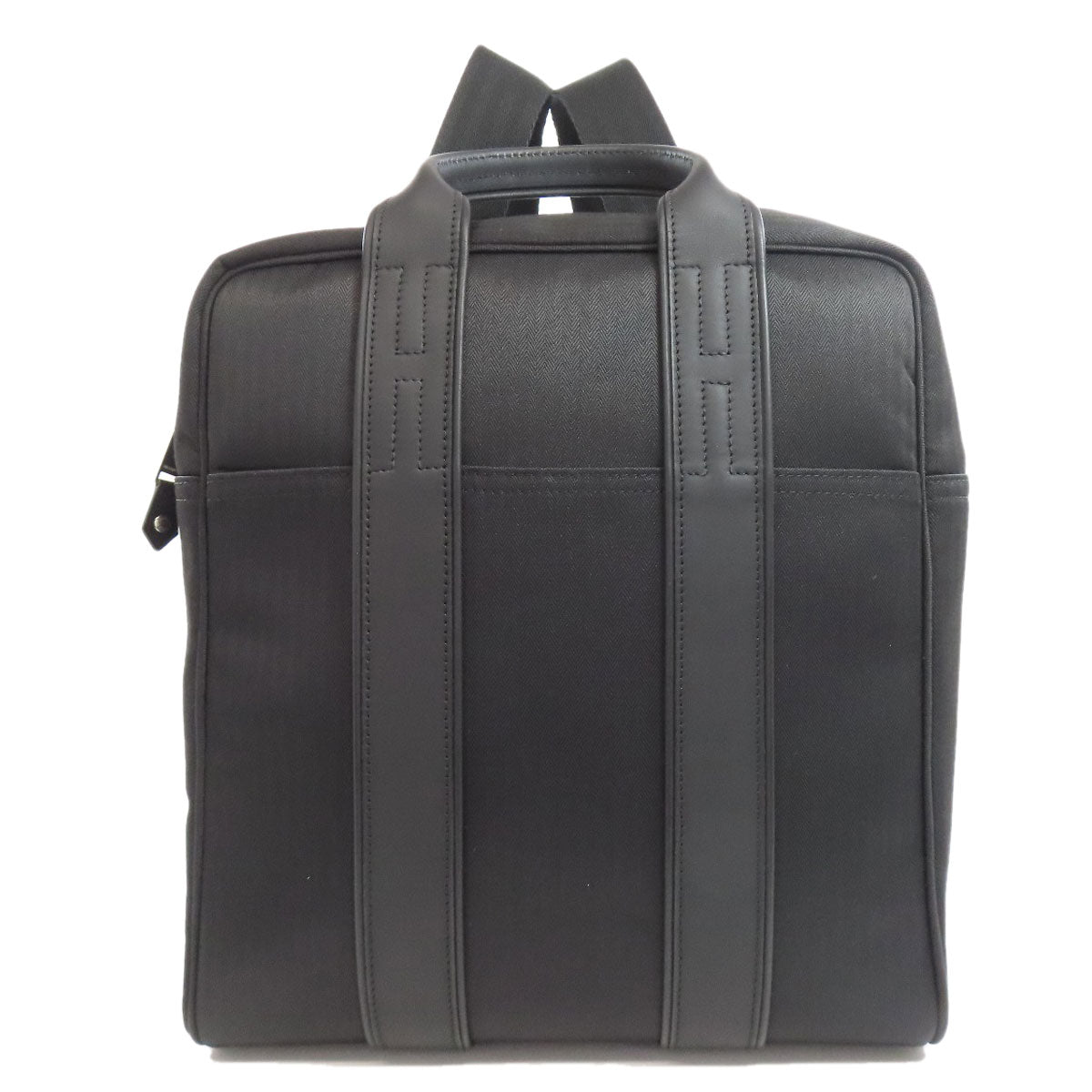 Hermes Backpack Towal Chevron Acapulco Sac Dos Black