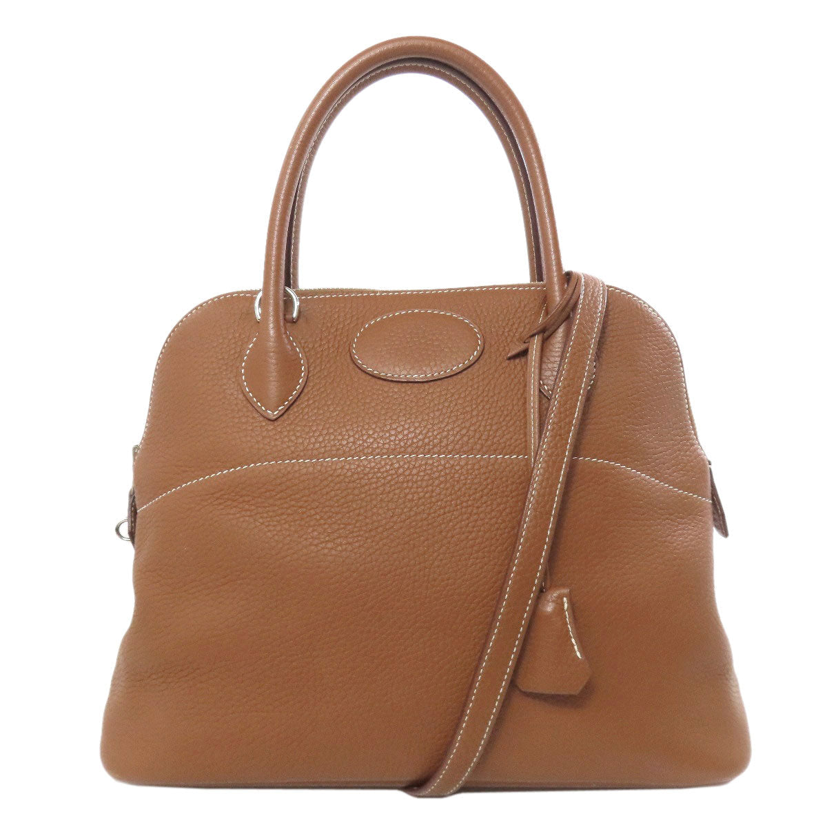 Taurillon Clemence Bolide Silvermetal Gold Travel Bag