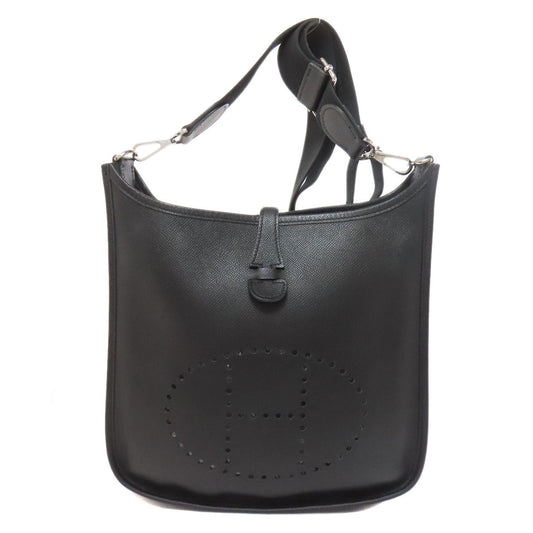Hermes Shoulder Bag Epsom Evelyn Pm Silvermetal Black