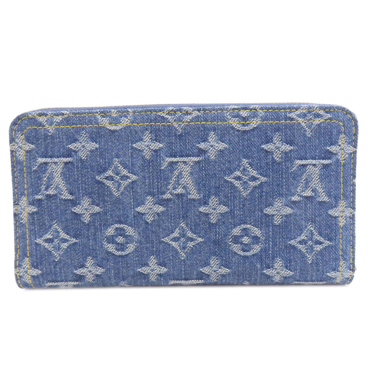 Louis Vuitton Long Purse M23161 LVxTM Zippy Denim Blue Wallet Case