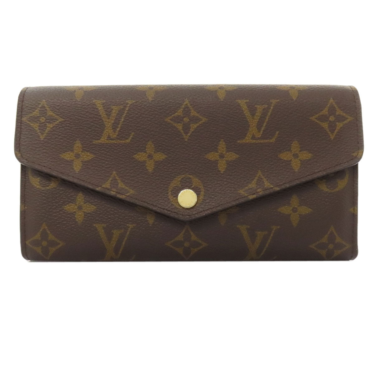 Louis Vuitton Long Purse M62236 Portefeuille Sara Monogram Canvas Brown Wallet Case