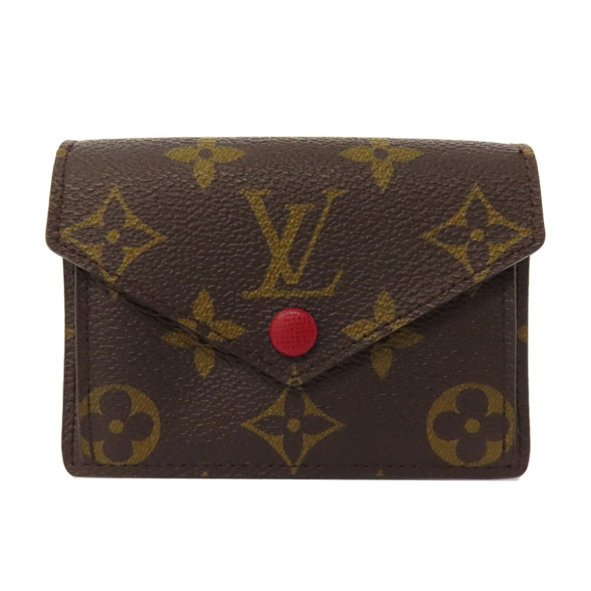 Louis Vuitton M93802 Portefeuille Marie Monogram Canvas Brown Wallet Case