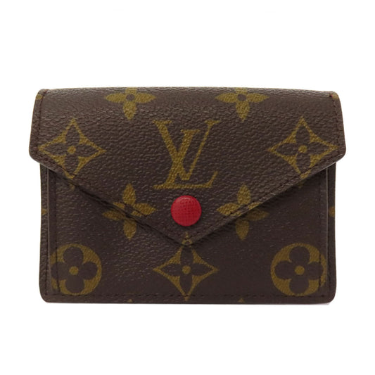 Louis Vuitton M93802 Portefeuille Marie Monogram Canvas Brown Wallet Case