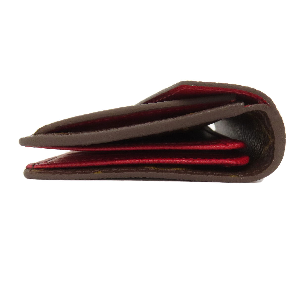 Louis Vuitton M93802 Portefeuille Marie Monogram Canvas Brown Wallet Case