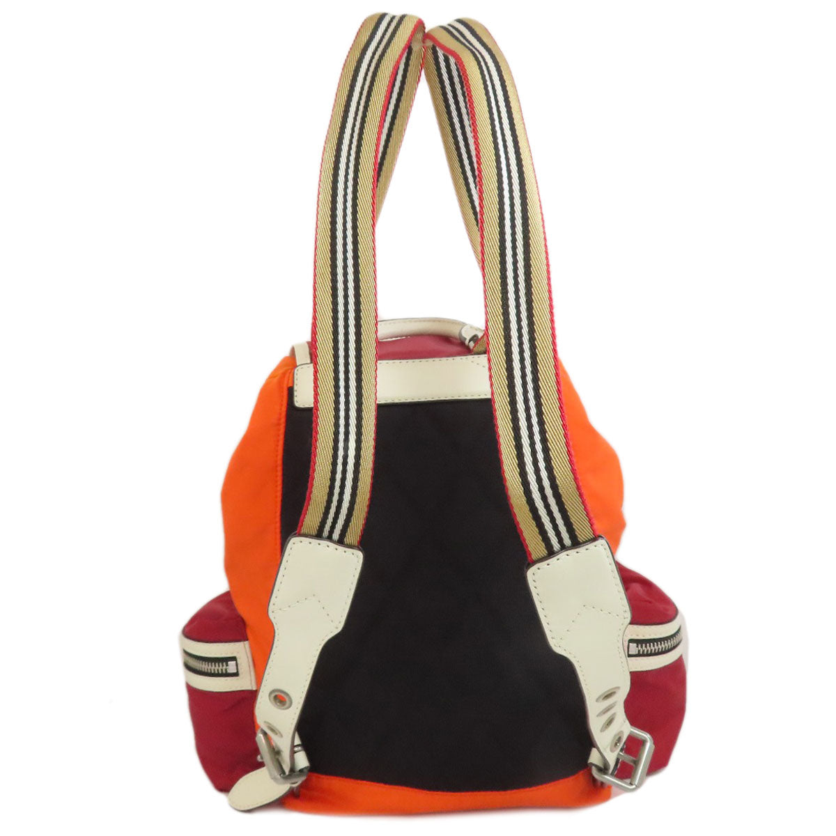 Burberry Backpack Nova Check Nylon Orange