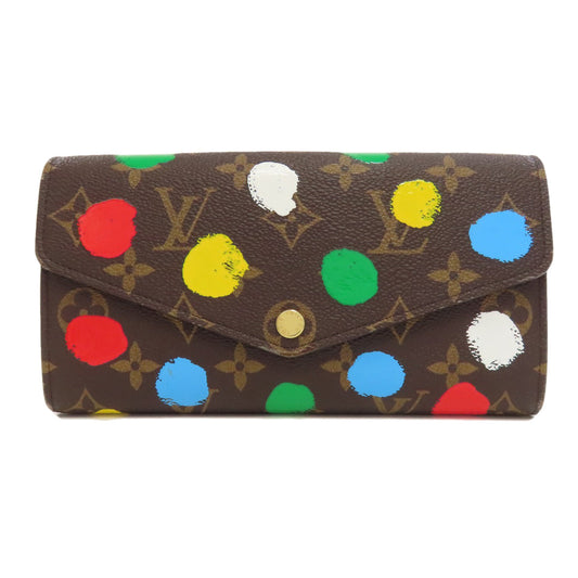 Louis Vuitton Long Purse M81980 Portefeuille・Sarah collaboration Monogram Canvas Brown Wallet Case