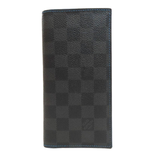 Louis Vuitton Long Purse N64030 Damier Alexander Canvas Gray Wallet Case