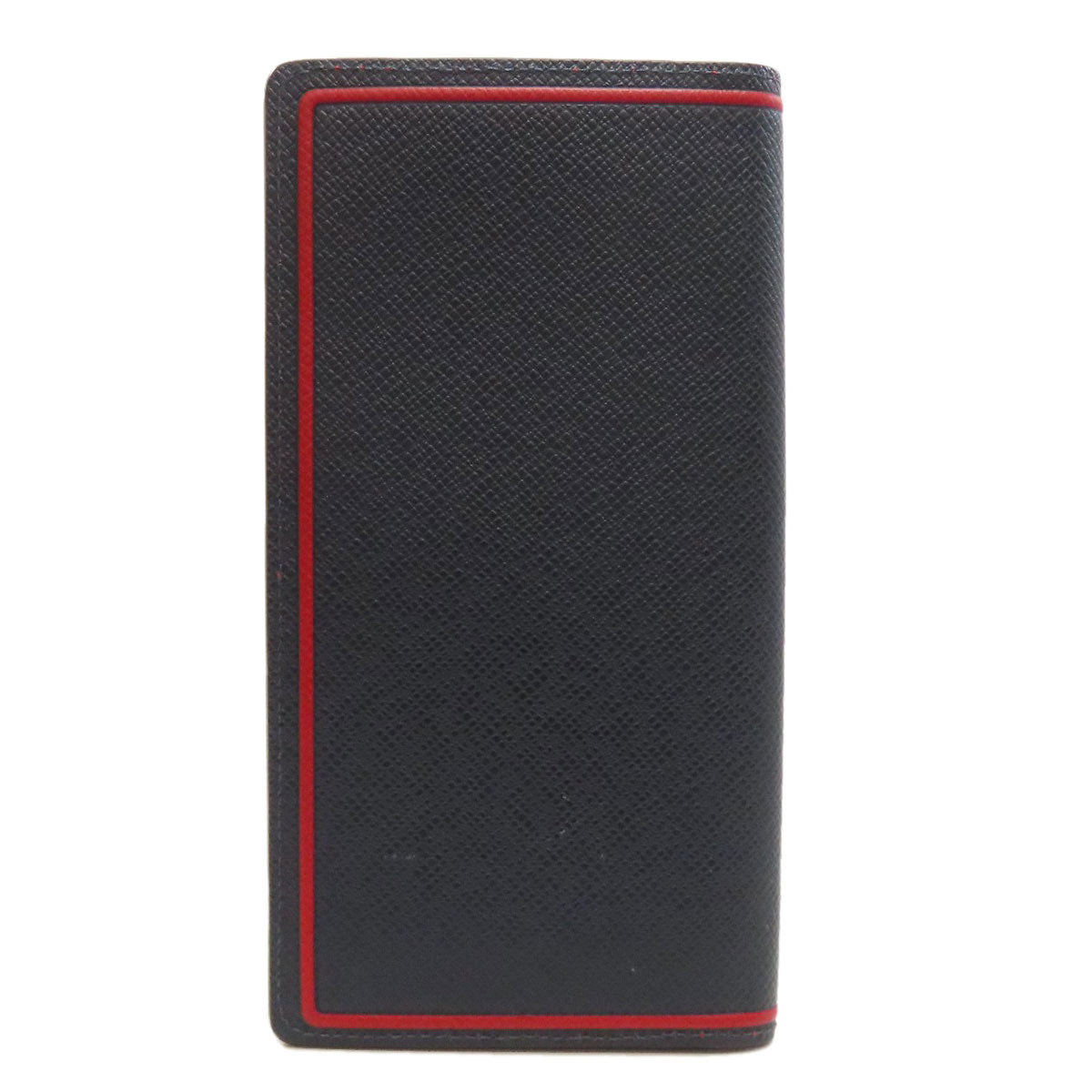Louis Vuitton Long Purse M63434 Taiga Portefeuille Leather Navy Wallet Case