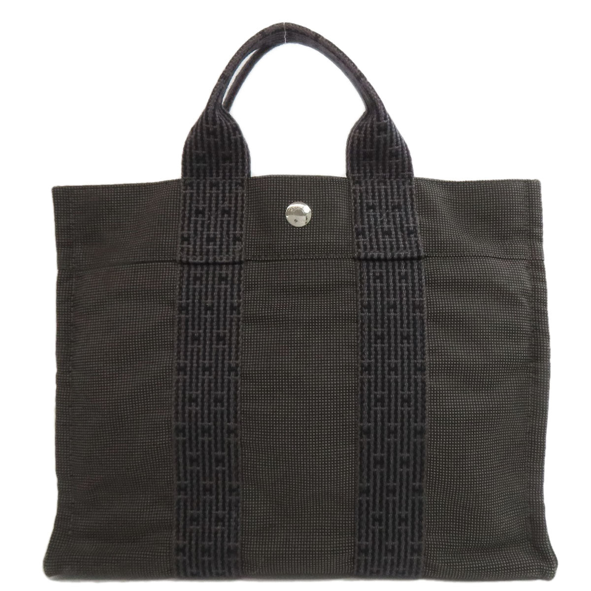 Gray Her Line Tote Pm Canvas Tote Bag