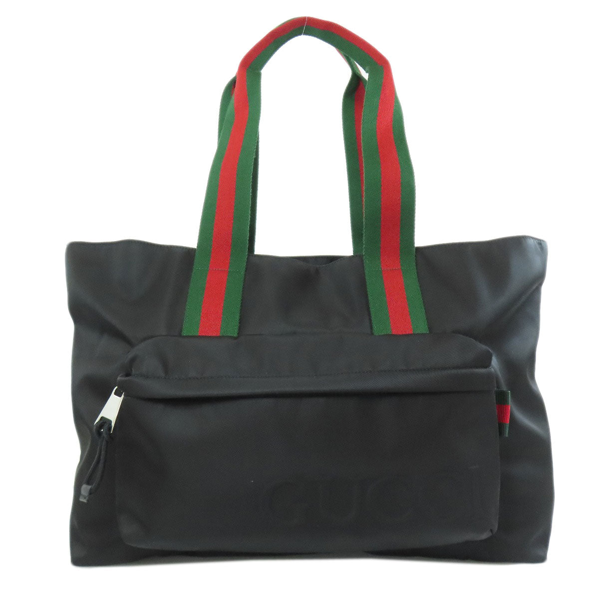 Gucci Sherry Line Nylon Black Large Tote Bag