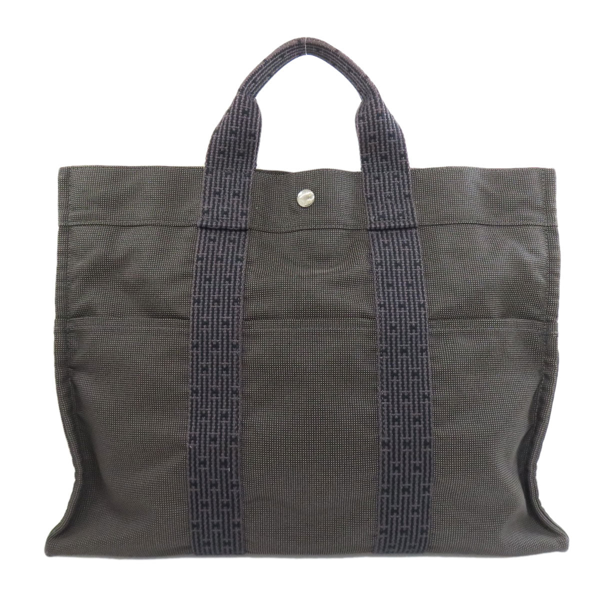 Hermes Tote Bag Her Linemm Canvas Gray 75716089