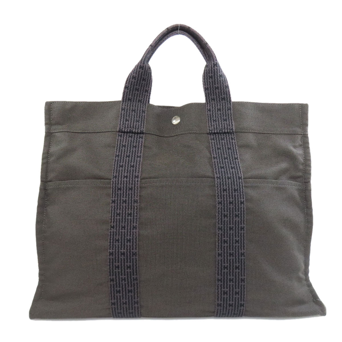 Hermes Tote Bag Her Linemm Canvas Gray 75716089
