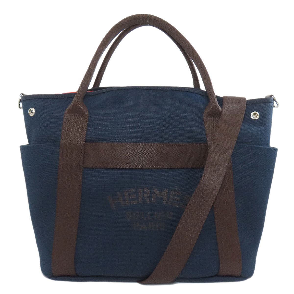 Tote Bag Navy Sac De Pansage Graeme Canvas