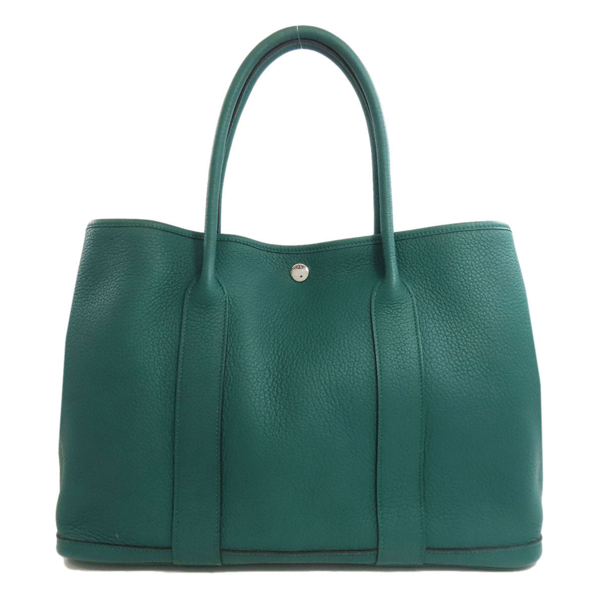 Hermes Tote Bag Negonda Garden Party Pm Malachite Metal Green Silver
