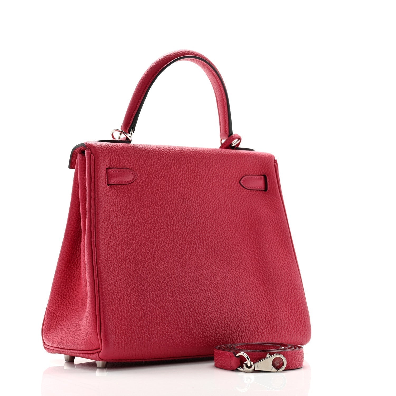 Hermes Togo Kelly Retourne Framboise Handbag Travel Bag