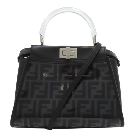 Fendi Handbag Plastics Peekaboo 2Way Black Mini Travel Bag