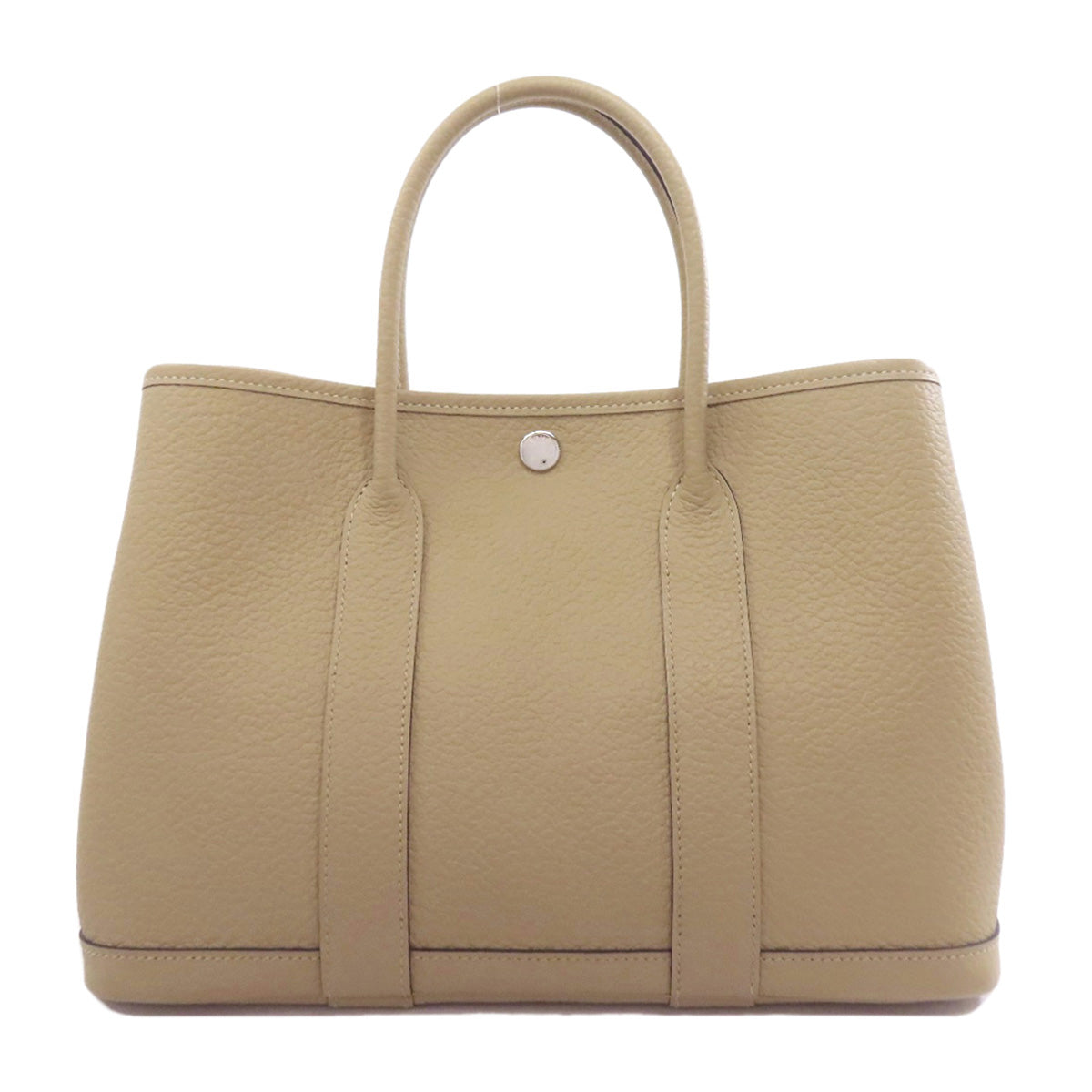 Hermes Handbag Negonda Garden Party Pm Silvermetal Brown Travel Bag