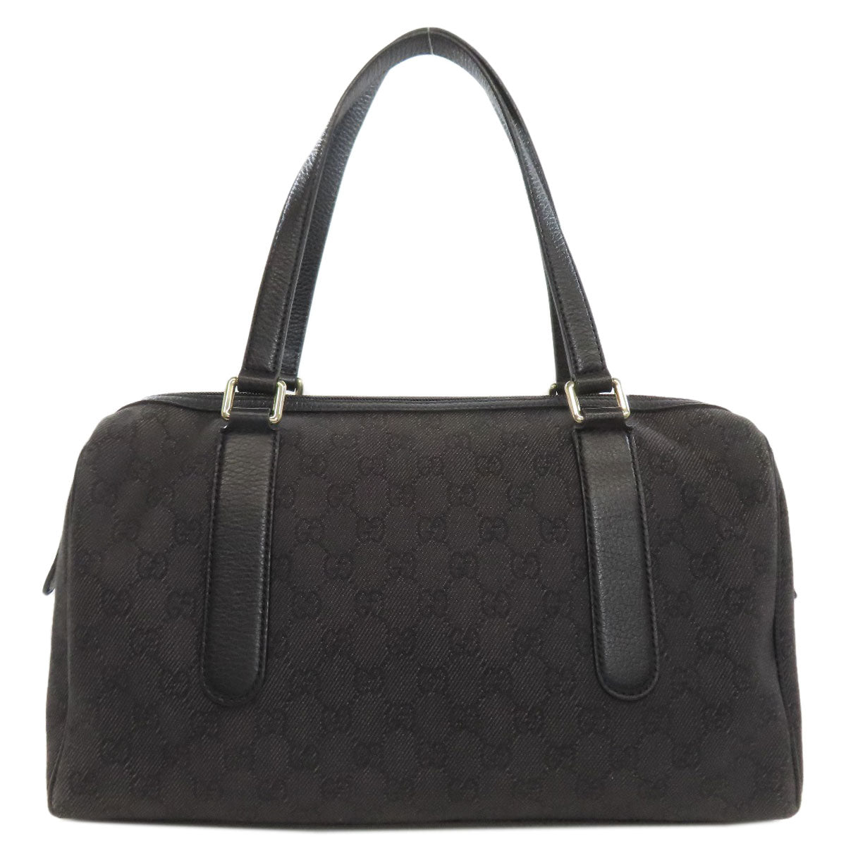 Gucci Boston Duffel GG Pattern Outlet Canvas Black Mini Bag