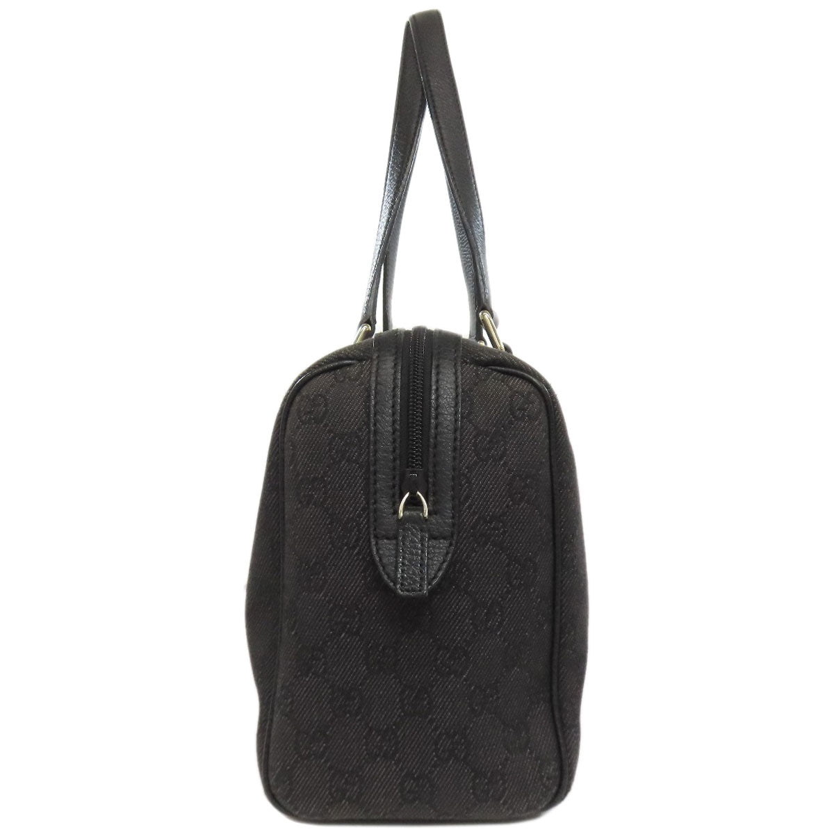 Gucci Boston Duffel GG Pattern Outlet Canvas Black Mini Bag