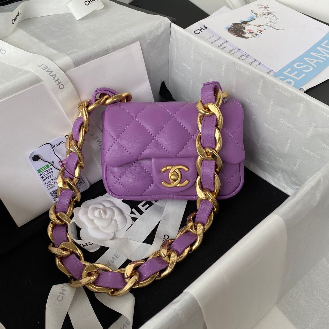 CHLMini Purple , ’s 6in Flap Crossbody Bag