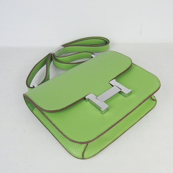 Hermes Luxury Constance Cowskin Bag H Leather Green Travel Bag