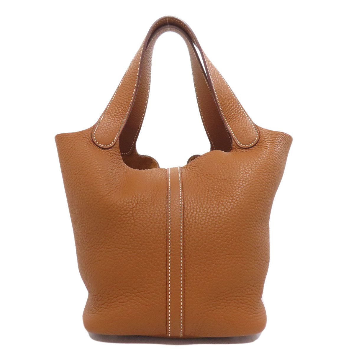 Hermes Handbag Taurillon Clemence Picotin Lock Mm Silvermetal Gold Travel Bag