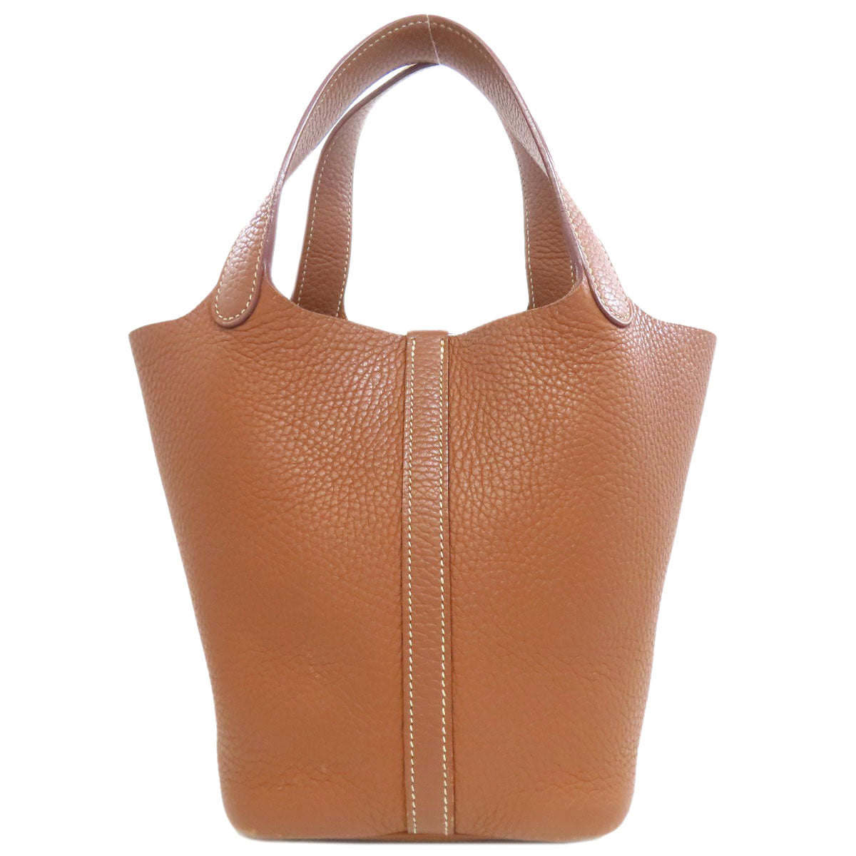 Taurillon Clemence Picotin Lock Pm Silvermetal Gold Travel Bag