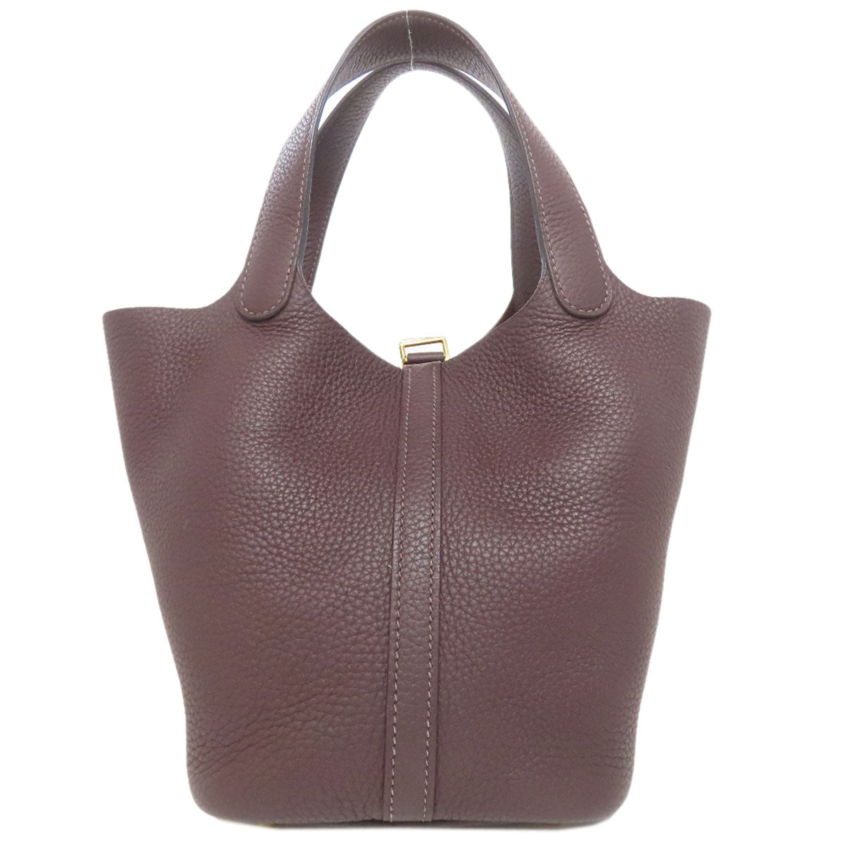 Hermes Handbag Taurillon Clemence Picotin Lock Pm Rouge Serie Metal Red Gold Travel Bag