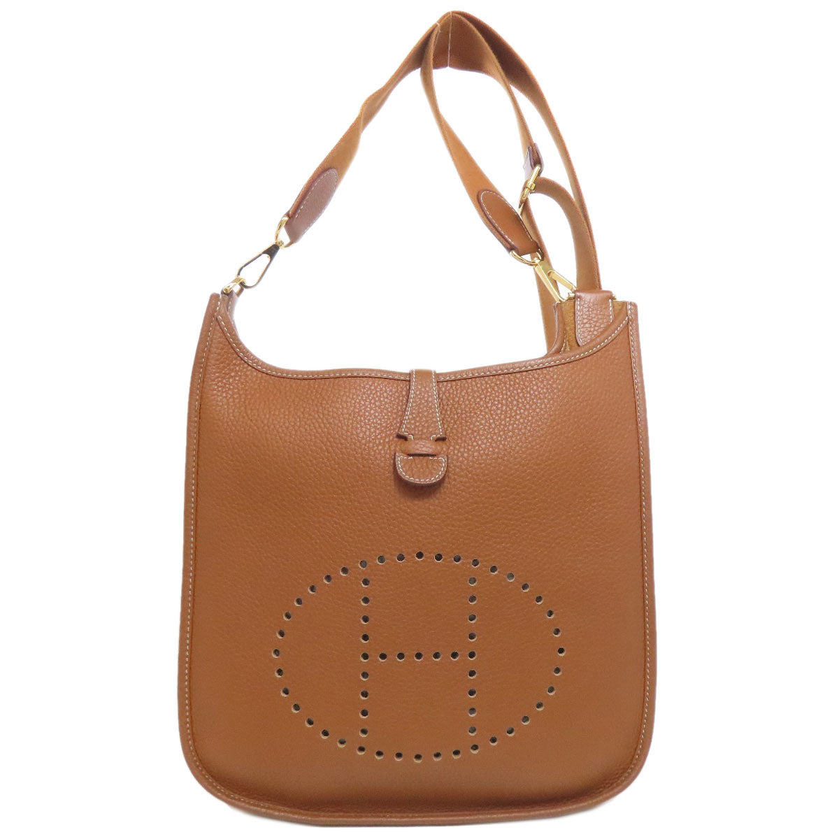 Shoulder Bag Taurillon Clemence Evelyn Pm Metal Gold