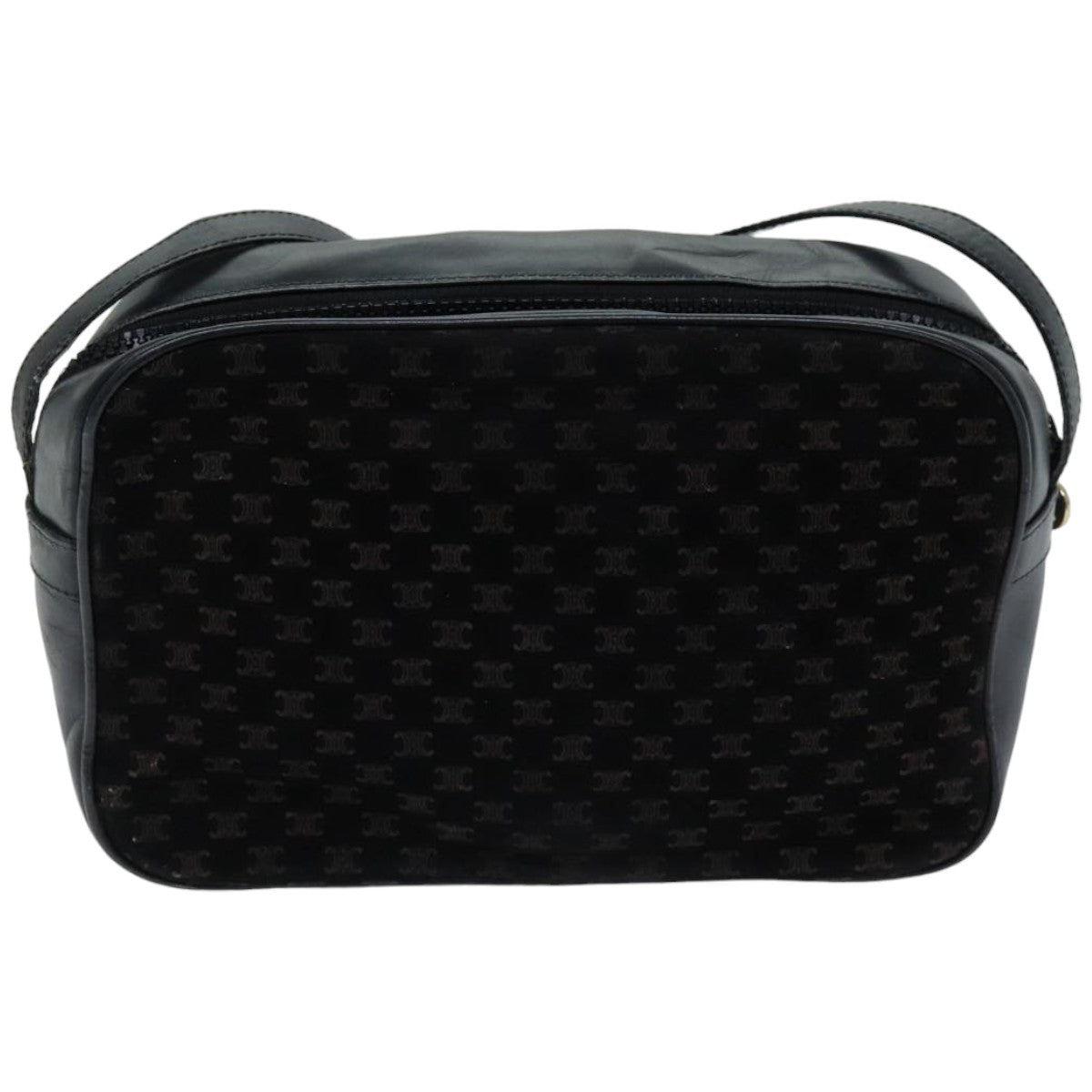 Luxury Macadam Shoulder Bag Canvas Black