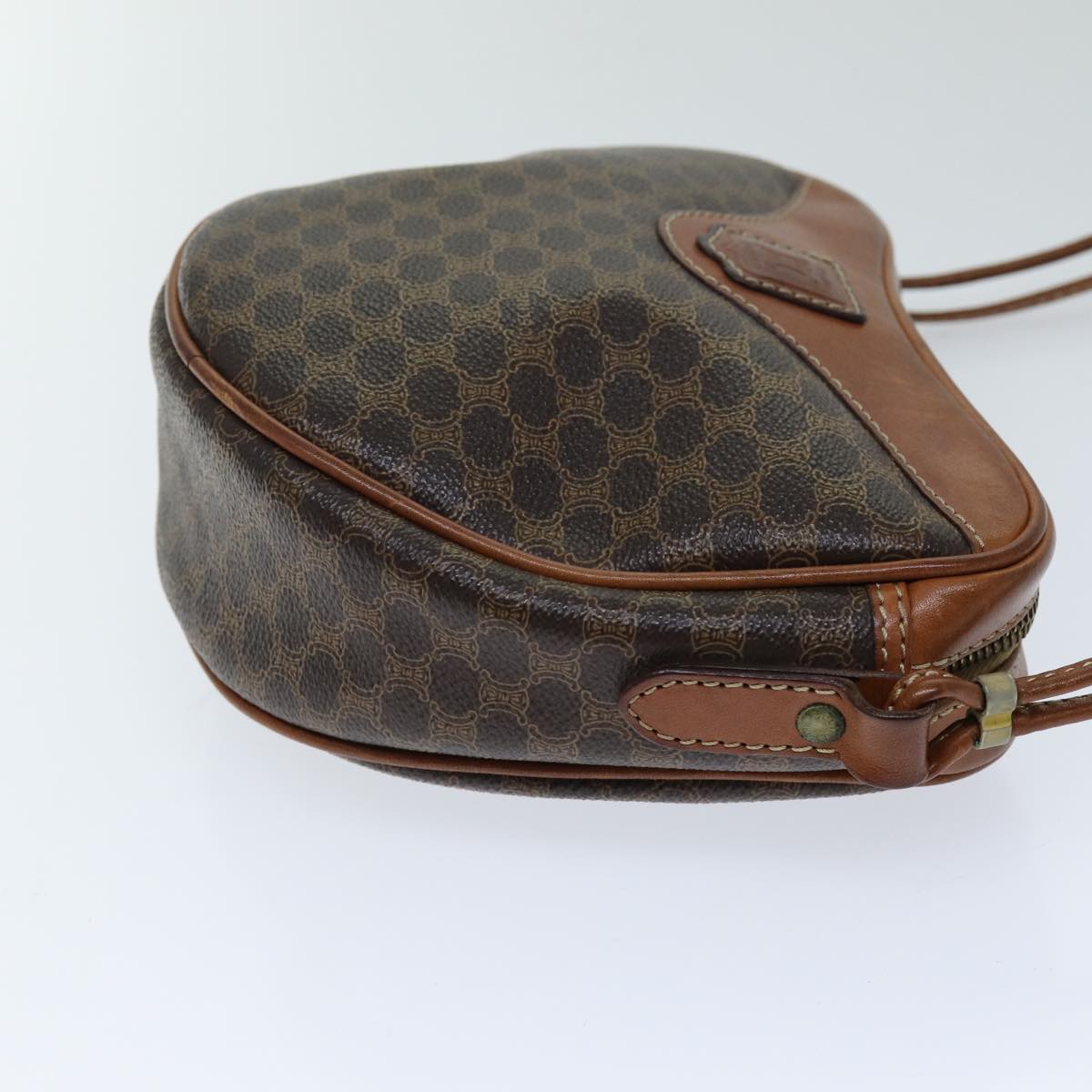 Luxury Macadam Shoulder Bag Pvc Canvas Brown