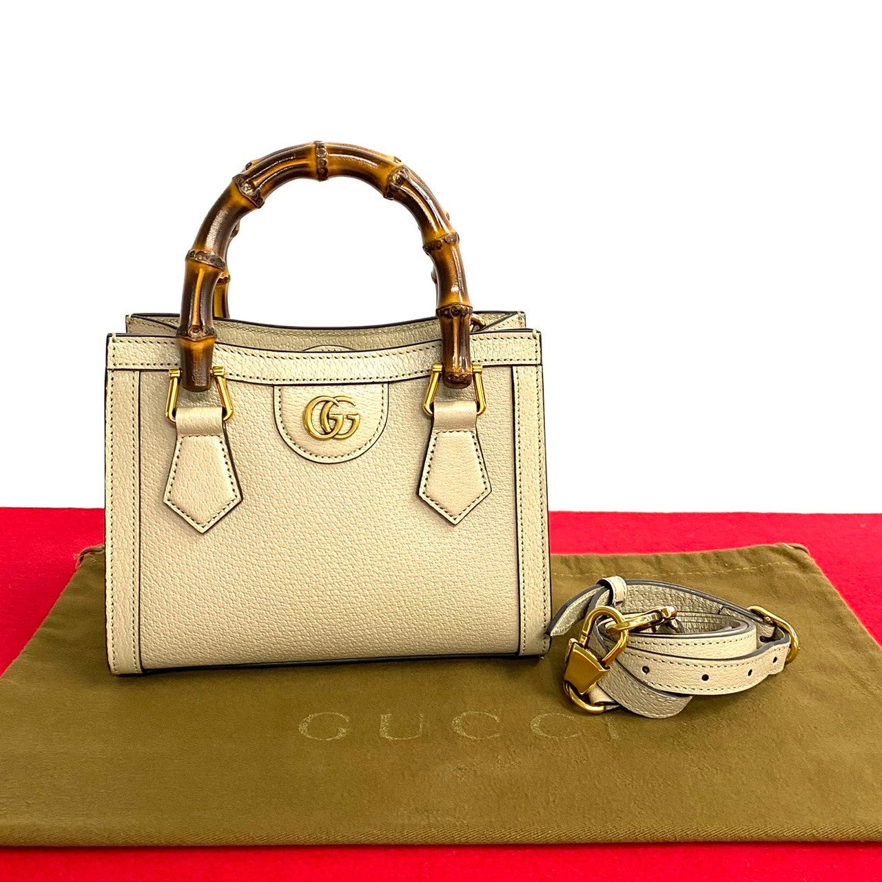 Gucci Diana 2Way Tote Bag Leather Tote Bag