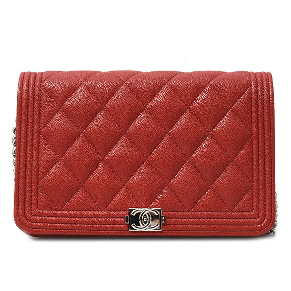 Boy Caviar Shoulder Bag Chain Wallet