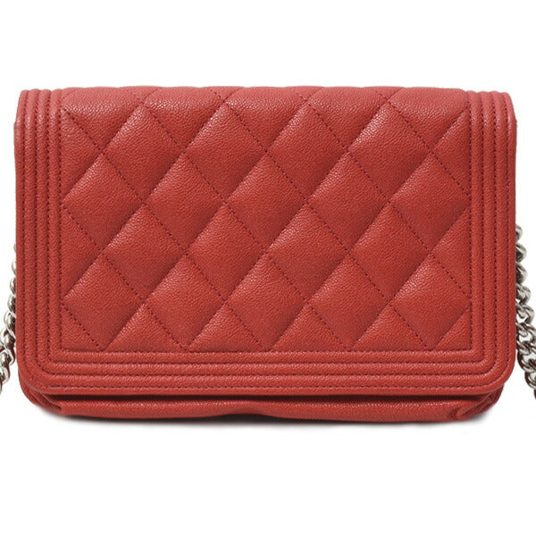 Boy Caviar Shoulder Bag Chain Wallet