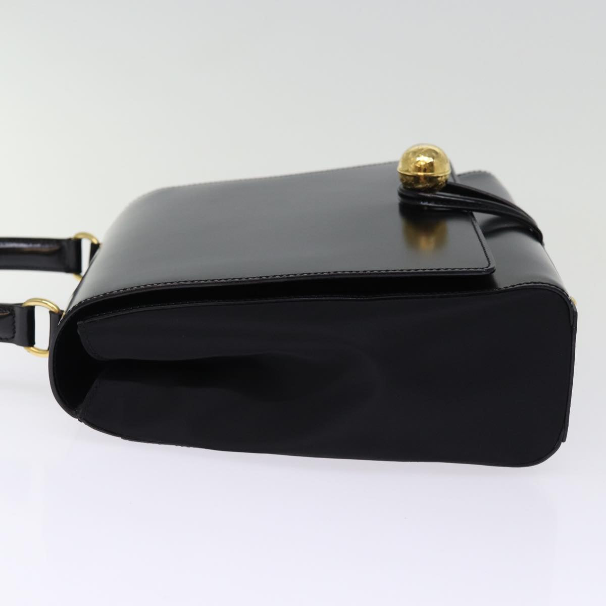 Luxury Hand Bag Patent Way Leather Black Travel Bag