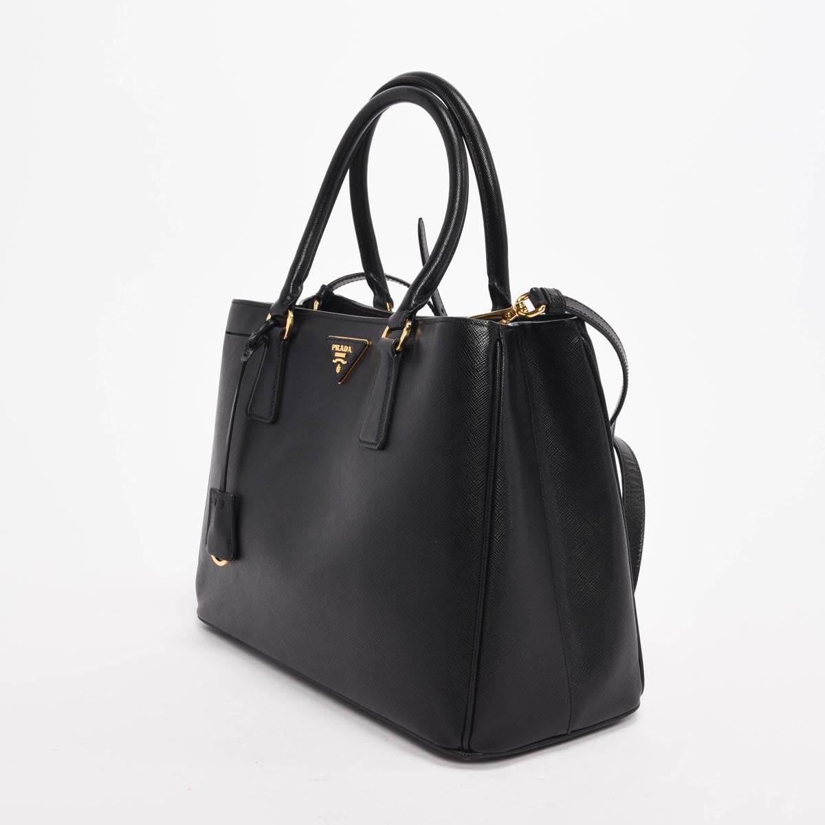 Prada Lux Galleria Tote Saffiano Black Medium Tote Bag