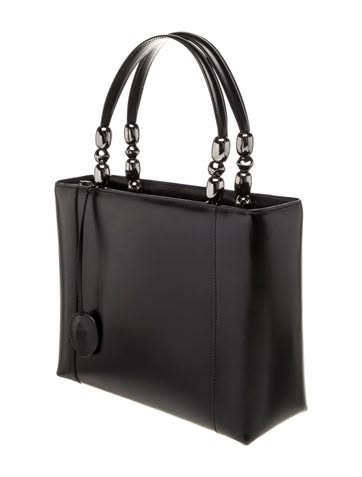 Dior Maris Pearl Patent Shoulder Bag Monogram Black