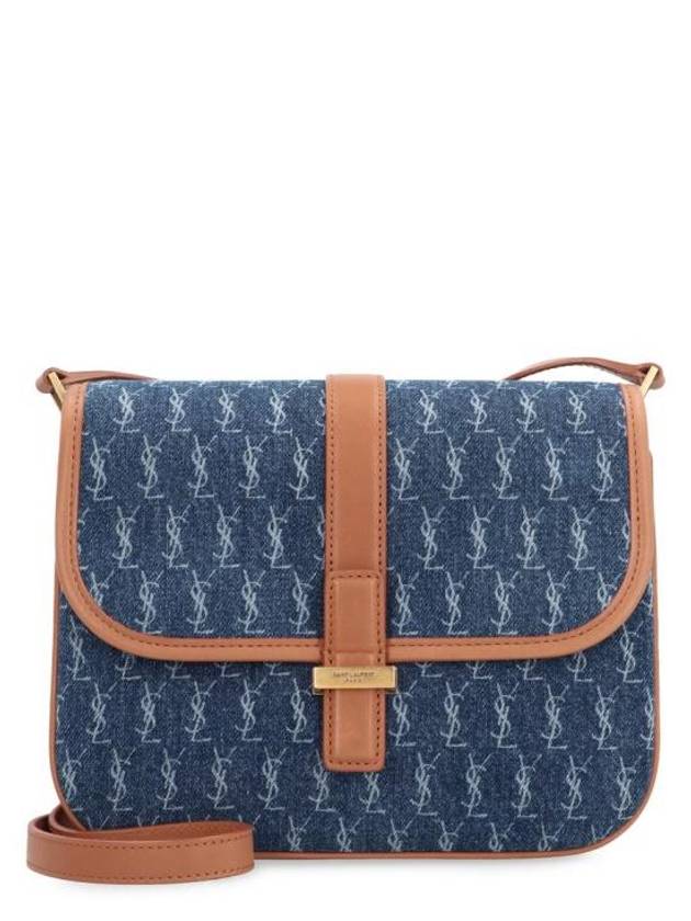 YSL Saint Laurent Luxury Trending All Over Satchel Cross Bag Monogram Navy Small Satchel Bag