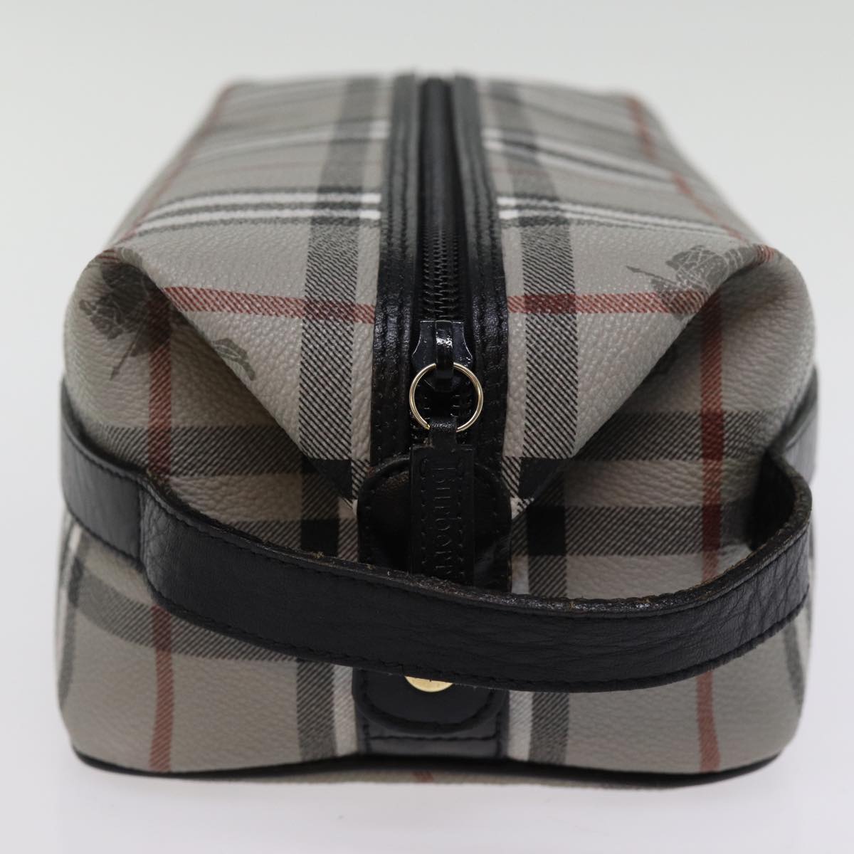 Burberry Luxury ss Nova Check Clutch Bag Pvc Auth Gray