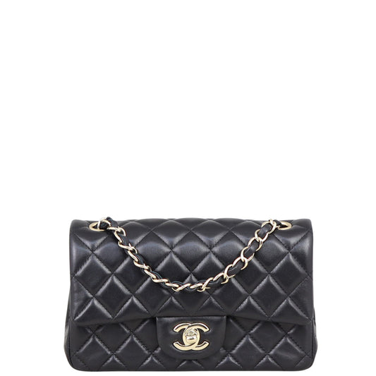 Chanel Classic Flap Rectangular Bag 24 Series Black Mini Bag
