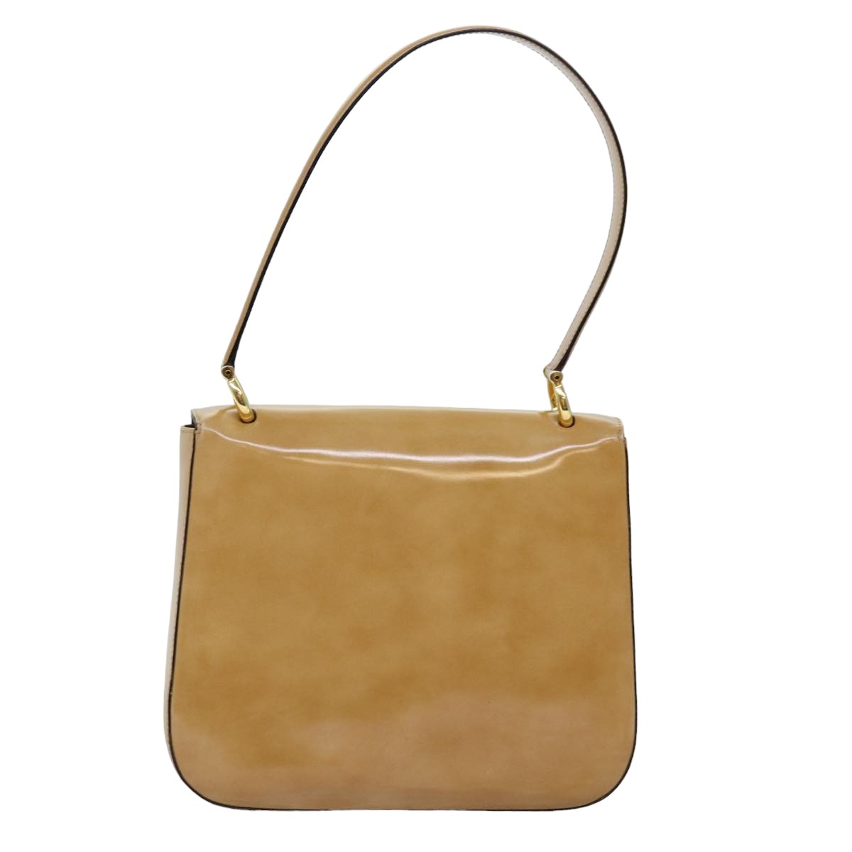 Luxury Shoulder Bag Enamel Beige