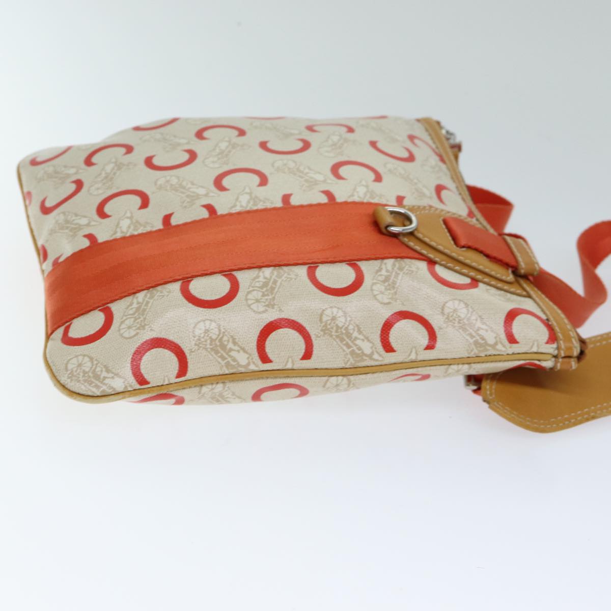 Luxury C Macadam Shoulder Bag Orange Canvas