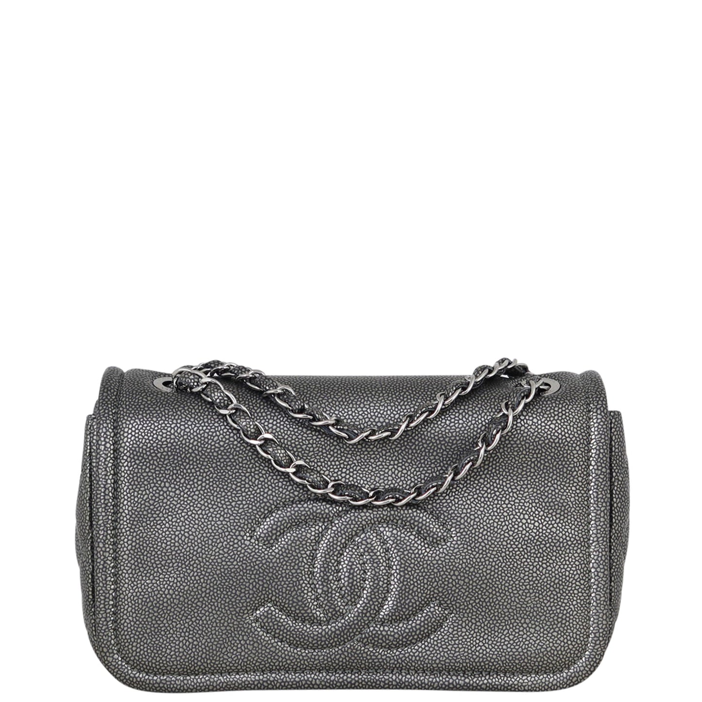 Chanel CC Timeless Bag Grey Flap Handbag