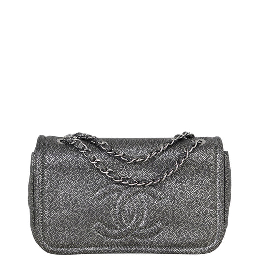 Chanel CC Timeless Bag Grey Flap Handbag