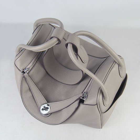 Hermes Luxury Lindy Cm Handbag Grey Travel Bag