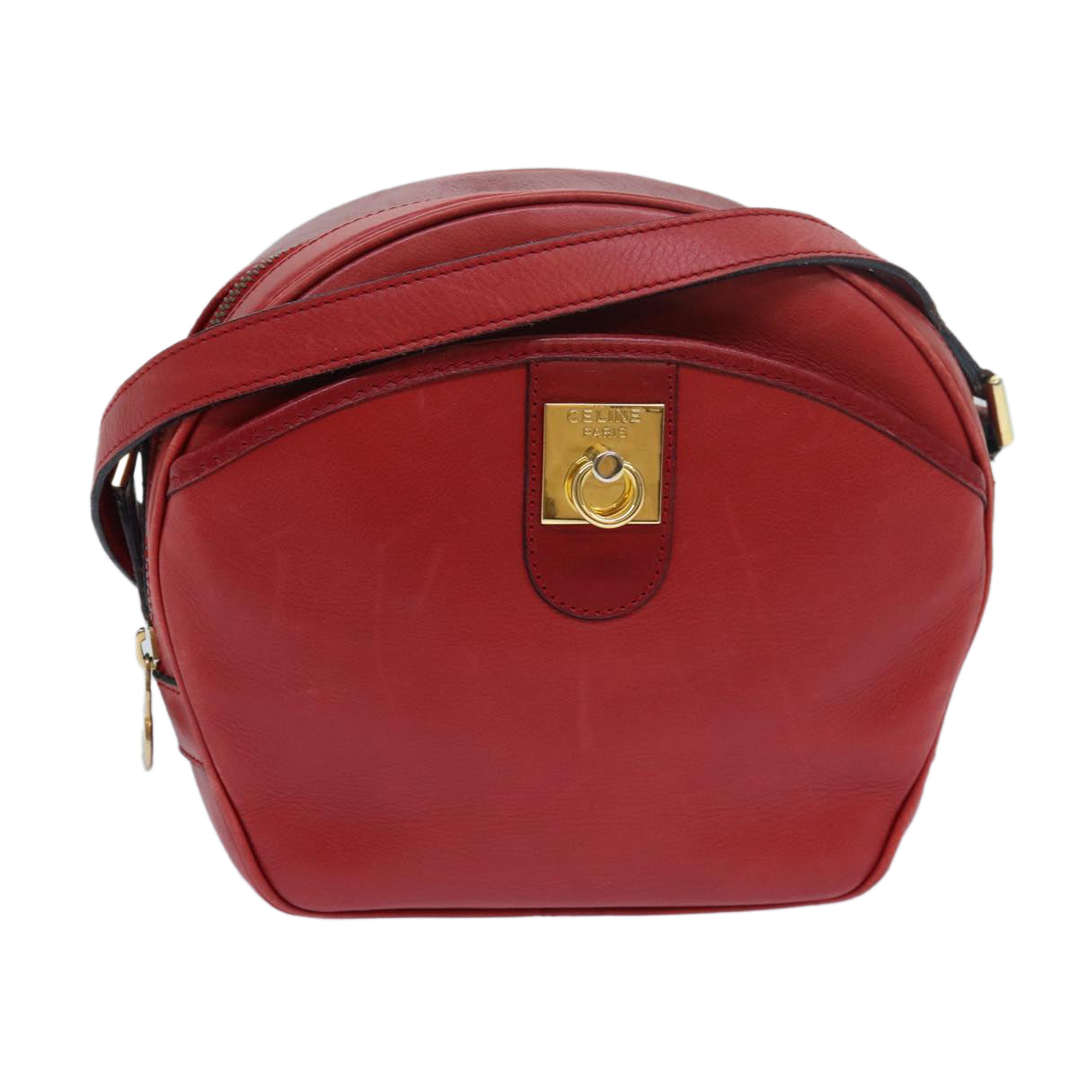 Luxury Shoulder Bag Leather Red